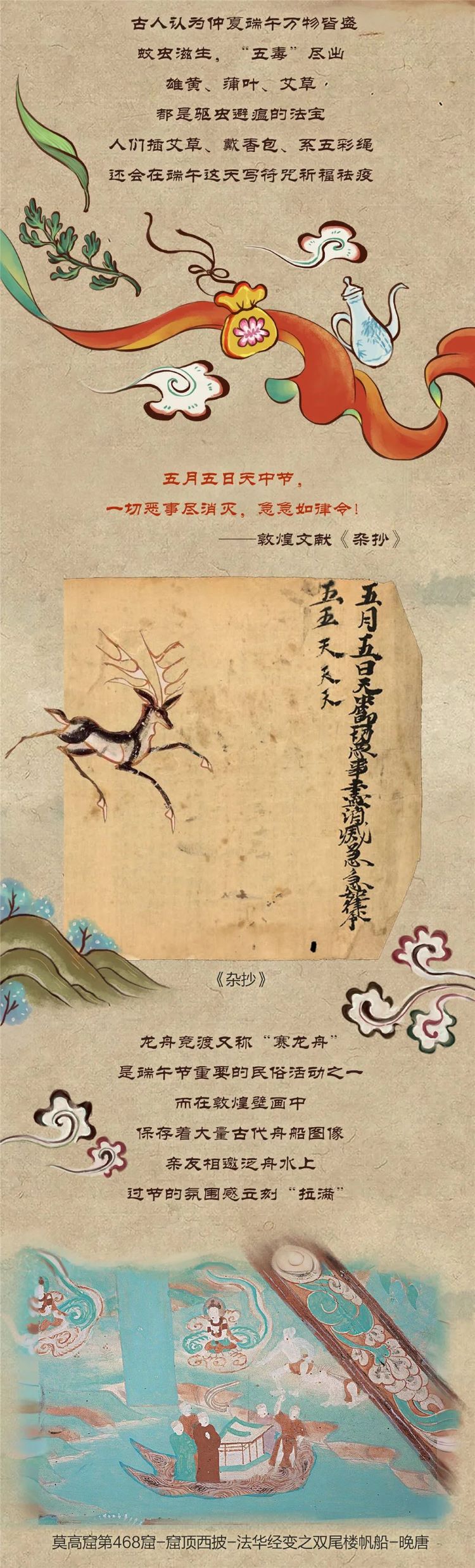 古代敦煌端午习俗